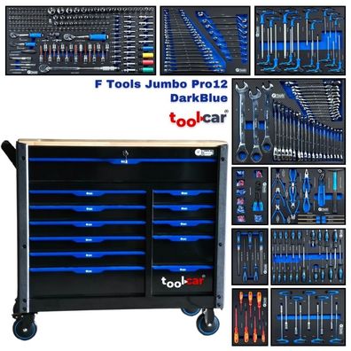 Toolcar F Tools Jumbo Pro 12 DarkBlue Werkstattwagen Werkzeugwage