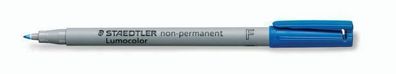 Staedtler Folienstift Lumocolor F non-permanent 316-3 blau OHP Pen Marker