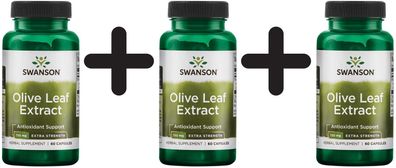 3 x Olive Leaf Extract, 750mg Super Strength - 60 caps