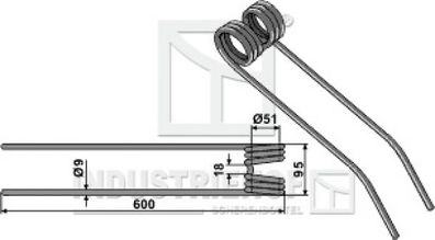 Schwaderzinken Ferderzinken Heuwenderzinken für Deutz-Fahr / Best.-Nr. 15-DEU-08