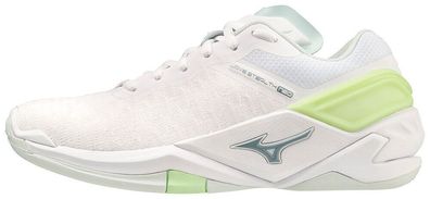 MIZUNO Wave Stealth Neo Indoorschuhe Handball weiss/ grau/ grün NEU