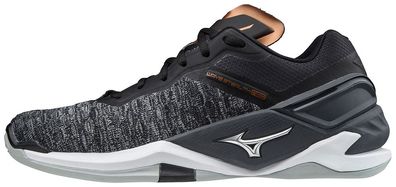 MIZUNO Wave Stealth Neo Indoorschuhe Handball Schwarz/ Weiß