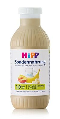 Hipp Sondennahrung 1 kcal/ ml 500ml - Milch-Banane-Pfirsich
