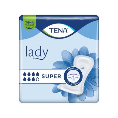 TENA Lady Super Inkontinenzvorlage | Packung (30 Stück)