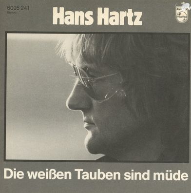7" Cover Hans Hartz - Die weißen Tauben sind müde