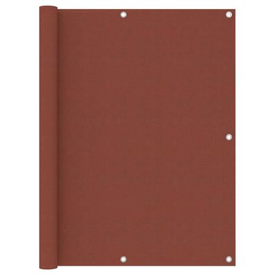 Balkon-Sichtschutz Terrakotta-Rot 120x500 cm Oxford-Gewebe
