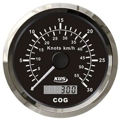 KUS GPS Geschwindigkeitsmesser Speedometer 30kn 55km/ h mit digitalem Kompass - ...