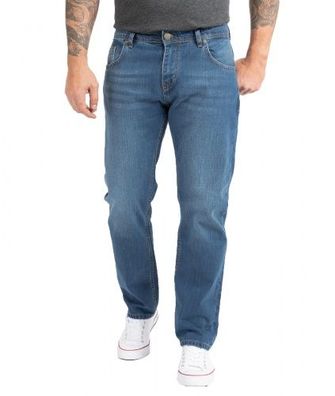 Indumentum Herren Jeans Comfort Fit Mittelblau IC-701