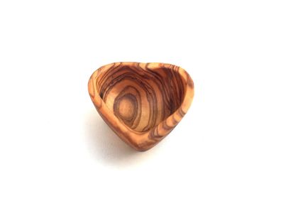 Mini Schale in Herzform, Schmuck Schälchen, handgefertigt aus Olivenholz