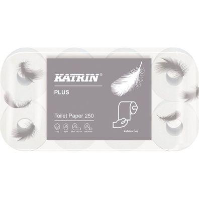 Toilettenpapier Katrin Plus 250 3-lagig 3-lagig