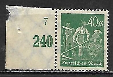 Deutsches Reich postfrisch Michel-Nummer 244dgz