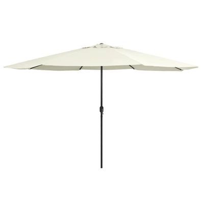Sonnenschirm mit Metall-Mast 390 cm Sandweiß