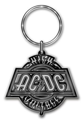 AC/ DC High Voltage Schlüsselanhänger Keychain aus Metall Offiziell lizensiert