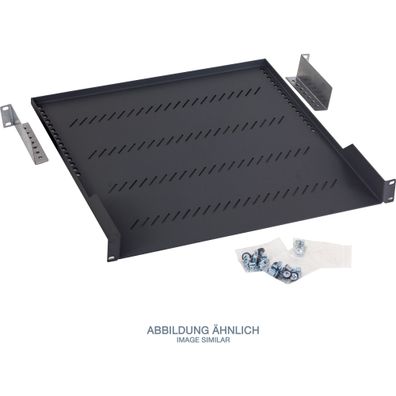 Triton RAB-UP-550-A1 19Zoll Fachboden 1HE, 550mm, 40kg, schwarz