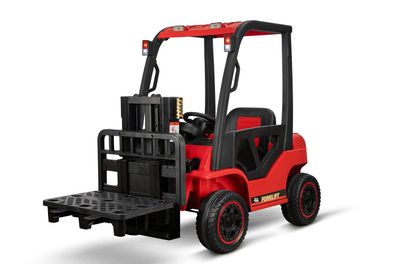 Kinder Elektro Auto Gabelstapler Forklift inkl. Palette 2x 35W 12V 7Ah 2.4G RC staplr