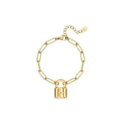 Armband "Cute Lock" aus Edelstahl in Gold oder Silber