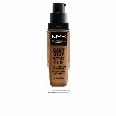 NYX Professional Makeup Can't Stop Won't Stop Full Coverage Foundation Nutmeg 30ml