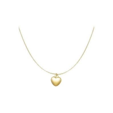 Halskette "Herz" in Gold oder Silber - Länge 39-44 cm