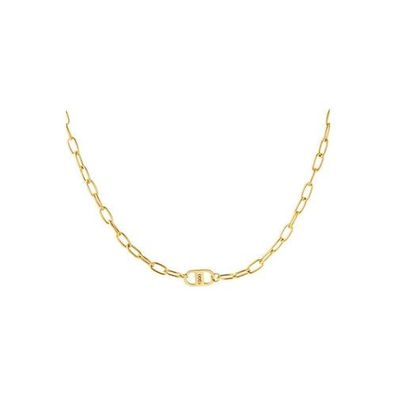 Halskette "Viel Glück" in Gold oder Silber - Länge 38-43 cm