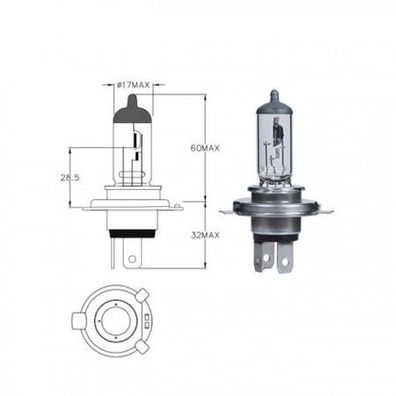 Hauptscheinwerferlampe | 12V | 35/35W | HS1