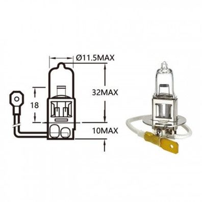 Hauptscheinwerferlampe | 12V | 35W | H3 | Pk22s