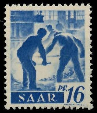 Saarland 1947 Nr 213Z postfrisch S3EF886