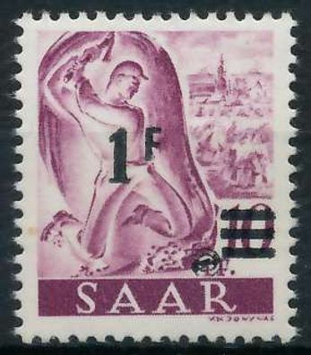 Saarland 1947 Nr 228ZII-II postfrisch X783E92