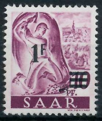 Saarland 1947 Nr 228ZII-I postfrisch X783E8A