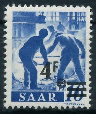 Saarland 1947 Nr 231ZII postfrisch X783EBA