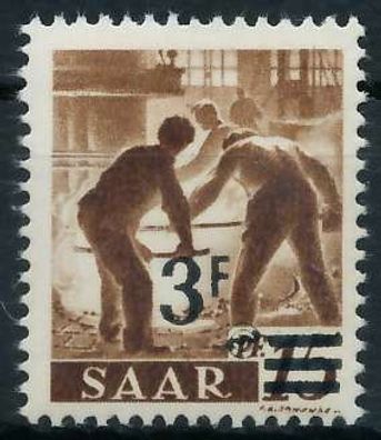 Saarland 1947 Nr 230ZII postfrisch X783EB2