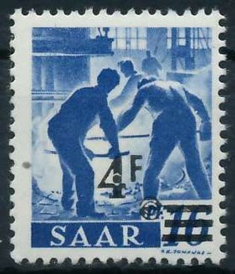 Saarland 1947 Nr 231ZII postfrisch X783EBE