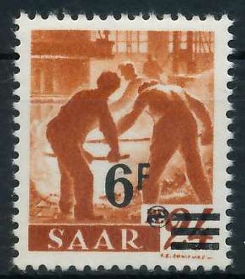 Saarland 1947 Nr 233ZII postfrisch X783ECA