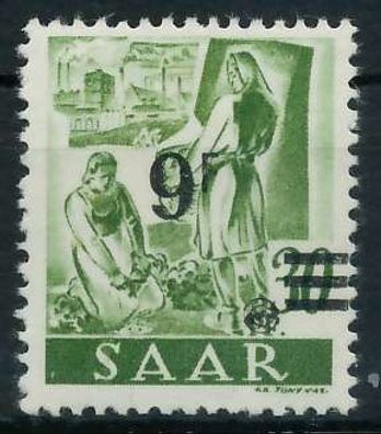 Saarland 1947 Nr 234ZII postfrisch X783ECE