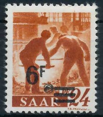 Saarland 1947 Nr 233ZII postfrisch X783EC2