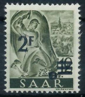 Saarland 1947 Nr 229ZII postfrisch X783EAE