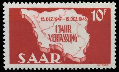 Saarland 1948 Nr 260II postfrisch X783F7A