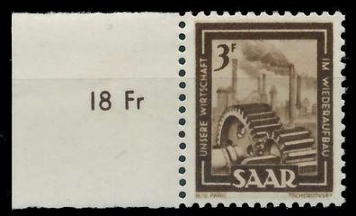 Saarland 1949 Nr 275 postfrisch X783FBE