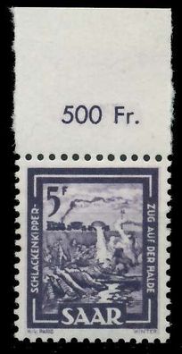 Saarland 1949 Nr 276 postfrisch ORA X783FE2