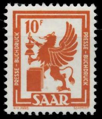 Saarland 1949 Nr 279 postfrisch S3FD0FE
