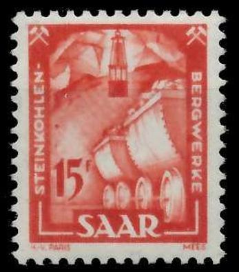 Saarland 1949 Nr 281 postfrisch X784026