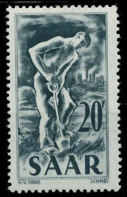 Saarland 1949 Nr 283 postfrisch X78404A