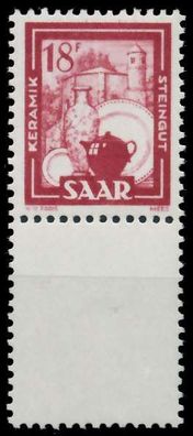 Saarland 1949 Nr 282Lu postfrisch SENKR PAAR X784042