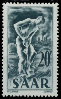 Saarland 1949 Nr 283 postfrisch X784046