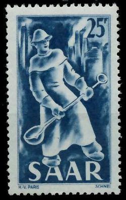 Saarland 1949 Nr 284 postfrisch X784052