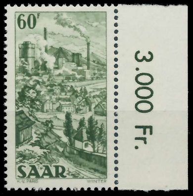 Saarland 1949 Nr 287 postfrisch X78405A
