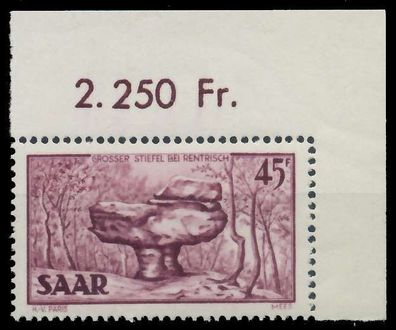Saarland 1949 Nr 286 postfrisch X78406A