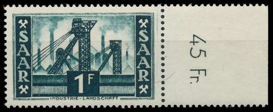 Saarland 1952 Nr 319 postfrisch ORA X784086
