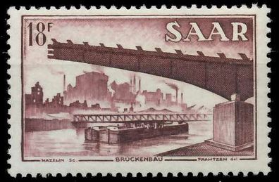 Saarland 1952 Nr 330 postfrisch S3FD1EE