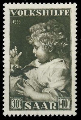 Saarland 1953 Nr 346 postfrisch X784136