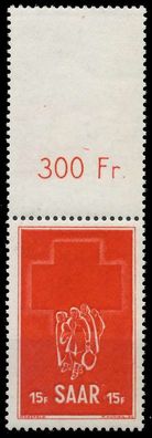Saarland 1952 Nr 318Lo postfrisch SENKR PAAR X7841A6